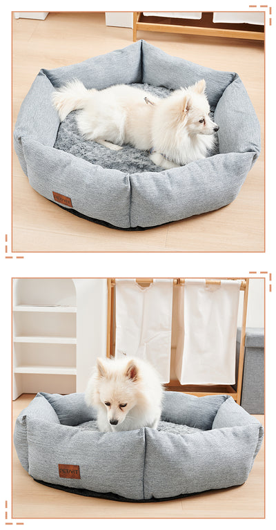 Cama Hexagonal de Terciopelo para Perros - Sofá Calmante y Acogedor - Image 17