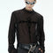 Playera Interior Mesh Transparente Punk Manga Larga