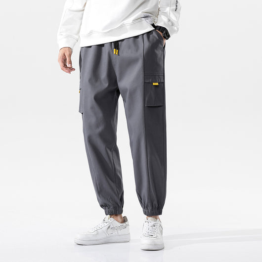 Pantalones Joggers Hombre Tendencia Cintura Elástica Corte Moderno - Image 7