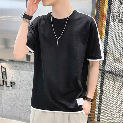 Camiseta Clásica de Algodón para Hombre - Cuello Redondo Manga Corta - Image 3