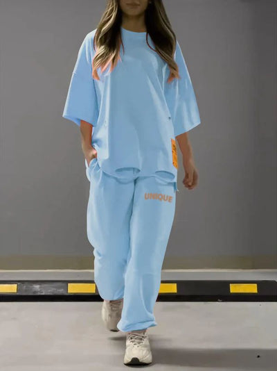 Conjunto de Dos Piezas: Playera Oversized y Pantalón Holgado - Image 21