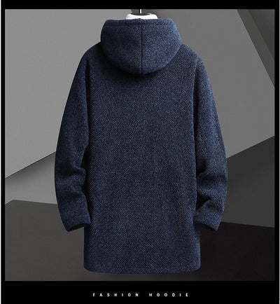 Cardigan Sudadera con Capucha y Forro Polar para Hombre - Abrigo Medio - Image 7