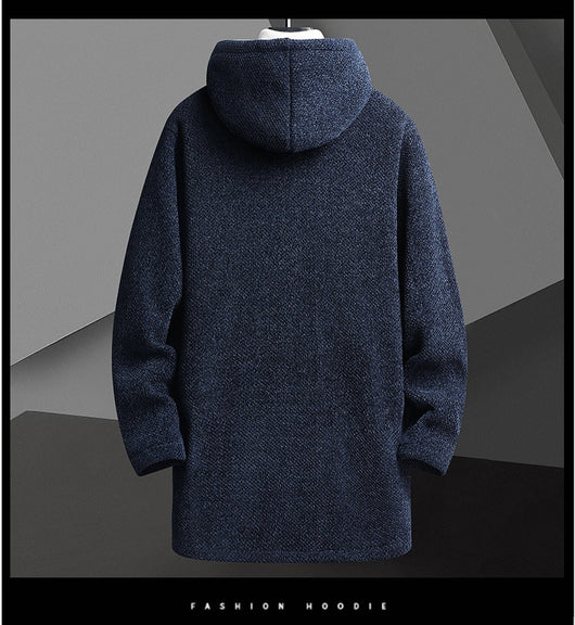 Cardigan Sudadera con Capucha y Forro Polar para Hombre - Abrigo Medio - Image 7