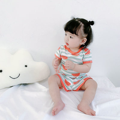 Conjunto Infantil de Algodón con Estampado de Sandía - Image 5