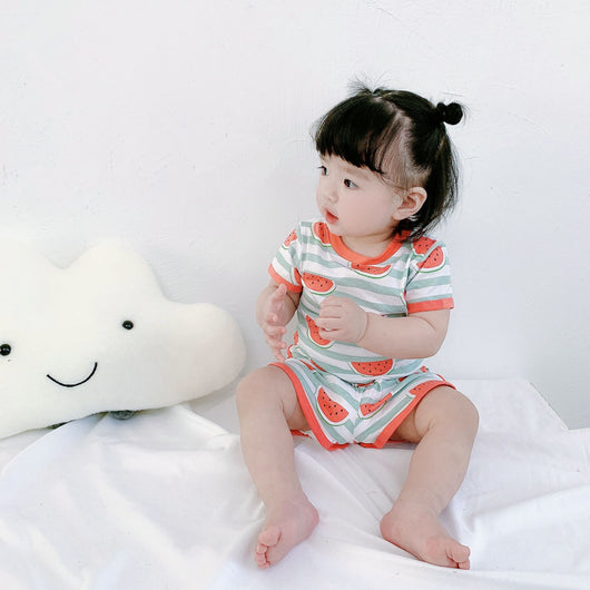 Conjunto Infantil de Algodón con Estampado de Sandía - Image 5