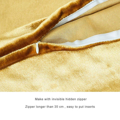 Pack 2 Fundas de Cojines Decorativos Dorados para Sofá y Cama - Image 9