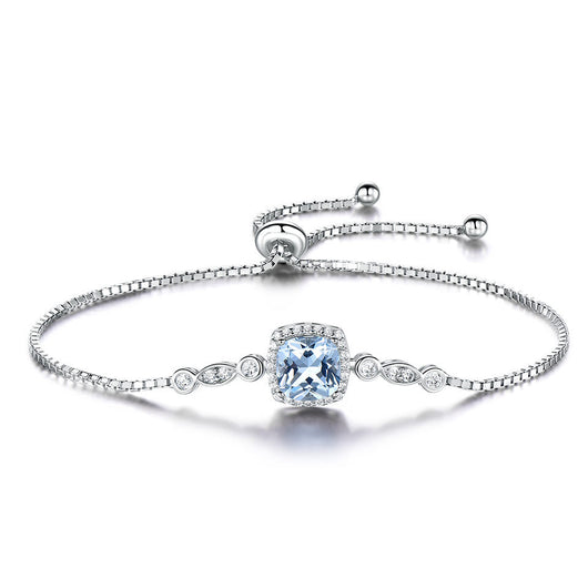 Conjunto de Collar de Plata 925 con Topacio Azul Cielo - 4 Piezas - Image 6