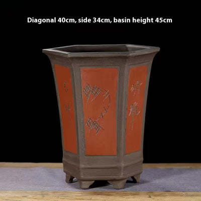 Maceta de Cerámica Púrpura Extragrande para Plantas de Interior - Image 19