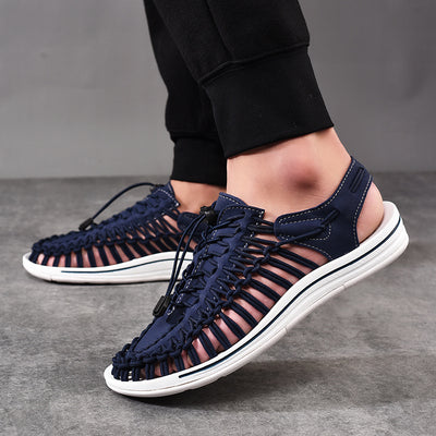 Sandalias Romanas Tejidas con Cordón Ajustable para Hombre y Mujer - Image 21