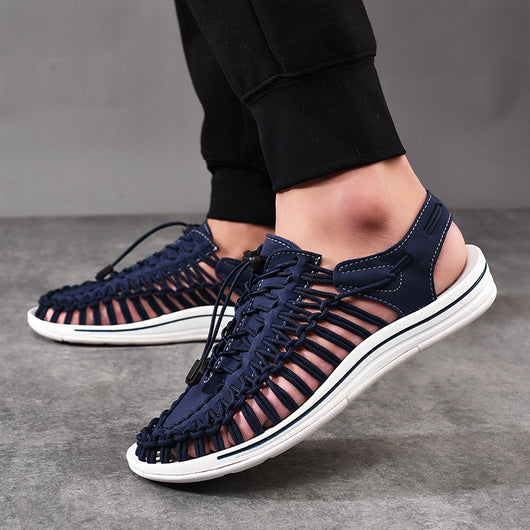 Sandalias Romanas Tejidas con Cordón Ajustable para Hombre y Mujer - Image 21
