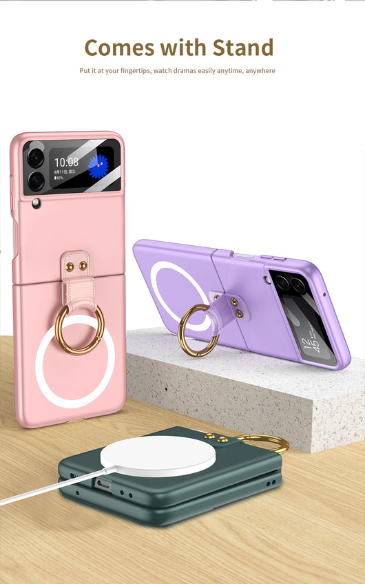 Funda Protectora con Cargador Inalámbrico y Anillo Plegable - Image 14