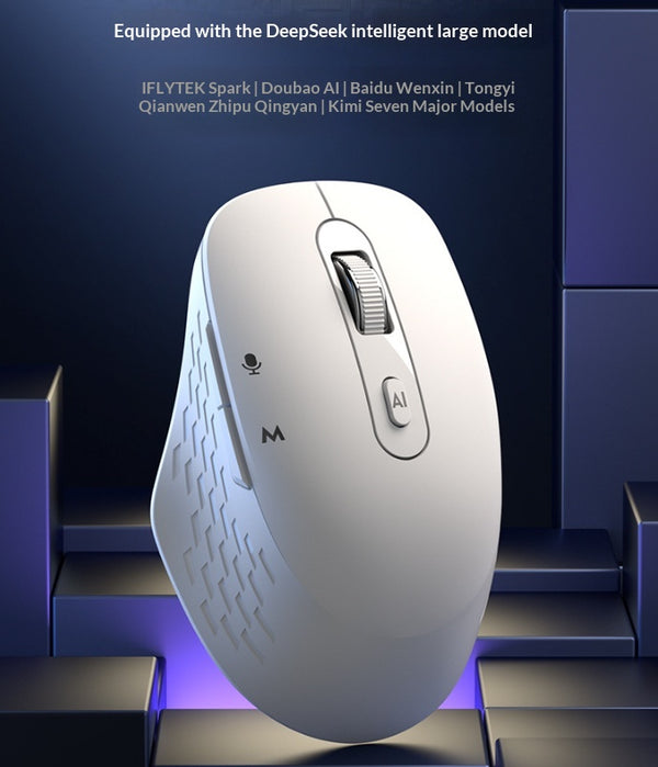Ratón Inteligente por Voz con Bluetooth y Carga Inalámbrica