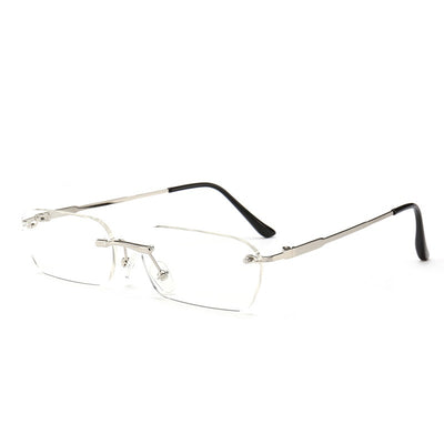 Gafas Cuadradas sin Marco Estilo Hong Kong para Hombre - Image 10
