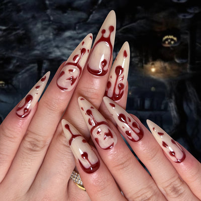 Uñas Postizas 3D con Relieve de Cristales - Diseño Sofisticado - Image 7