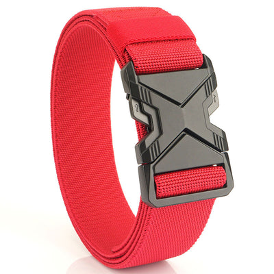 Cinturón Elástico Tejido para Hombre - Diseño Minimalista con Hebilla de Aleación - Image 9
