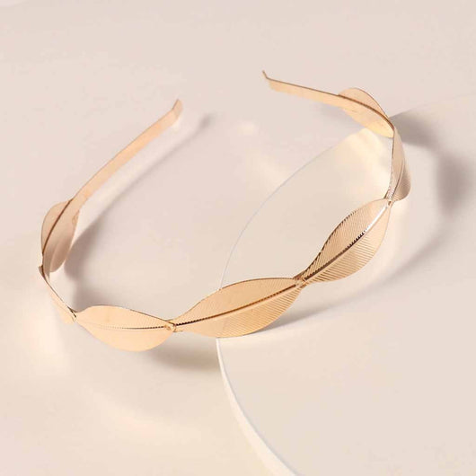 Diadema Dorada con Hojas Estilo Retro Minimalista - Image 9