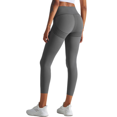 Pantalones de Yoga Cintura Alta Nude Peach con Levantamiento de Glúteos para Mujer - Image 3