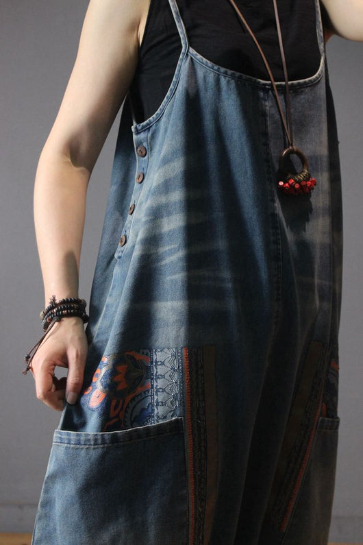 Overol Denim Suelto Estilo Moderno para Mujer - Image 3