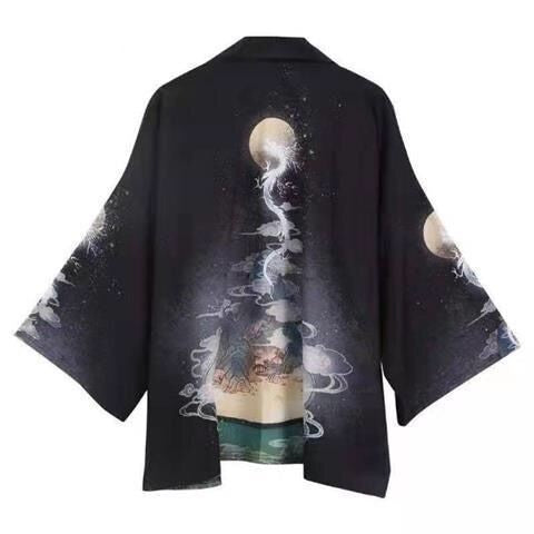 Kimono Holgado Unisex con Mangas de Cuarto - Image 9