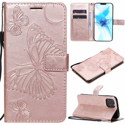 Funda de Cuero para Teléfono con Mariposa Prensada - Image 6