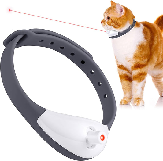 Collar Interactivo Inteligente para Gatos con Luces LED y Juguetes Automáticos
