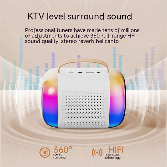 Parlante Karaoke Portátil con Micrófono Integrado y Bluetooth - Image 2