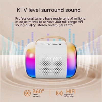 Parlante Karaoke Portátil con Micrófono Integrado y Bluetooth - Image 2