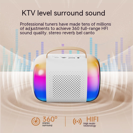 Parlante Karaoke Portátil con Micrófono Integrado y Bluetooth - Image 2