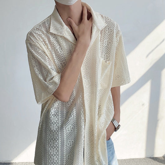Camisa Fresca de Manga Corta para Hombre - Perfecta para el Verano - Image 6
