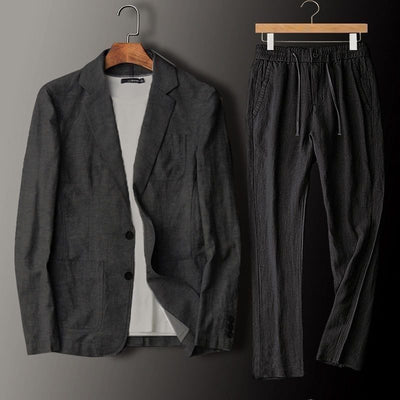 Traje Business-Casual de Lino 100% para Hombre - Ligero y Transpirable - Image 4