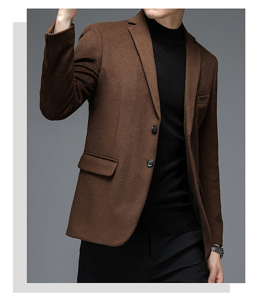 Traje de Lana Casual para Hombre - Otoño e Invierno - Image 22