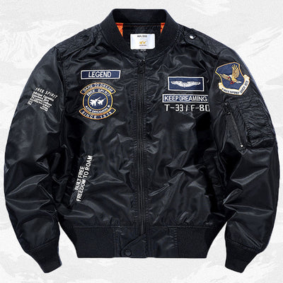 Chaqueta Beisbolera Hombre Bordada Fit Relajado - Image 5