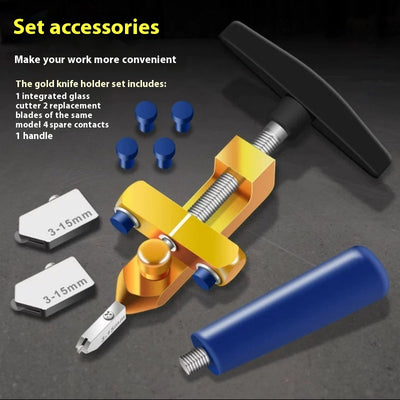 Kit Profesional Cortador de Azulejos y Vidrio con Abre Cerámicos