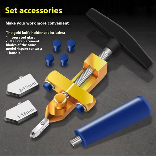 Kit Profesional Cortador de Azulejos y Vidrio con Abre Cerámicos