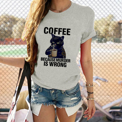 Playera Gráfica Gatos Adorables Cuello Redondo Manga Corta - Image 16