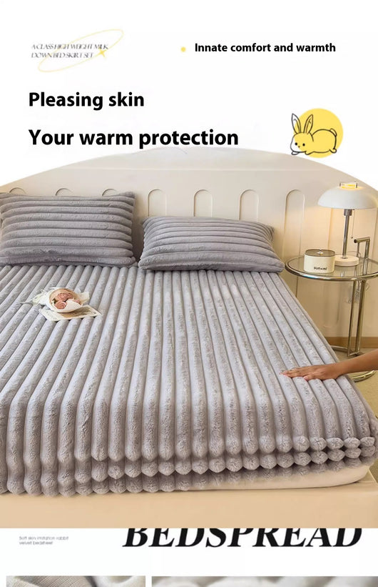 Sábana Ajustable Térmica de Imitación Angora para Cama Matrimonial y Dormitorio - Image 14