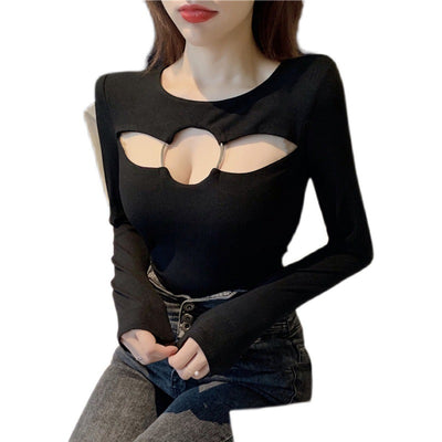 Blusa Retro Estilo Hong Kong para Mujer con Detalles Calados - Image 3