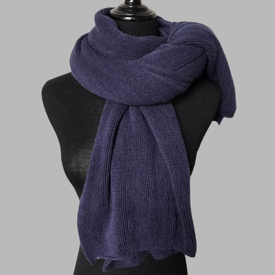 Bufanda de Cachemira para Mujer - Abrigo Cálido Invierno Color Sólido - Image 12