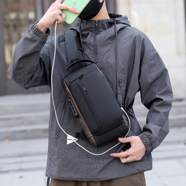 Bolsa Deportiva Impermeable para Hombre con Bandolera