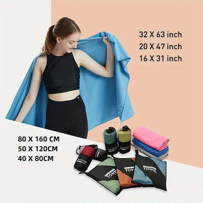Toalla Deportiva Multicolor de Secado Rápido y Portátil - Image 23