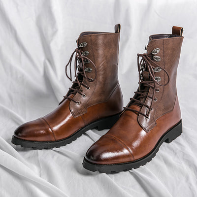 Botines Denim Locomotora con Cordones Otoño Invierno Negro - Image 7