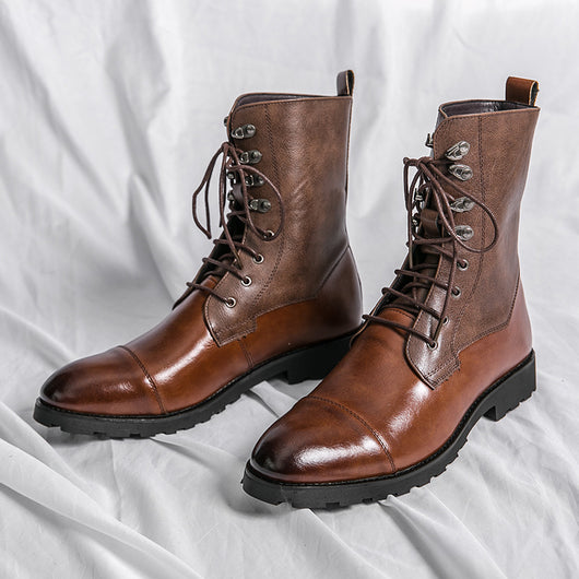 Botines Denim Locomotora con Cordones Otoño Invierno Negro - Image 7