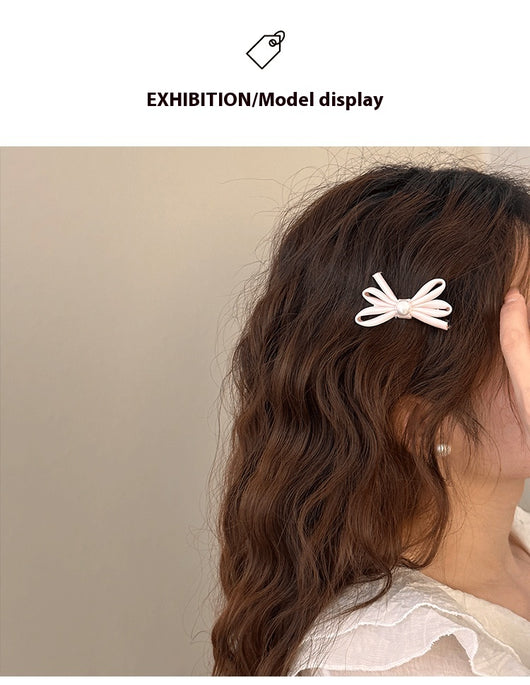 Clips de Cabello con Moño de Perla - Par de Horquillas Pato Laterales - Image 19