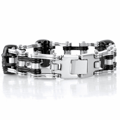 Pulsera de Acero Inoxidable con Calavera - Image 25