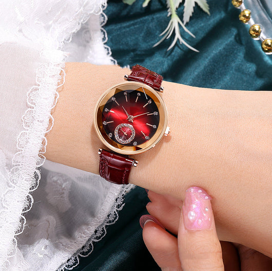 Reloj Pulsera Mujer Diseño Bambú con Patrón de Nudo - Estilo Minimalista