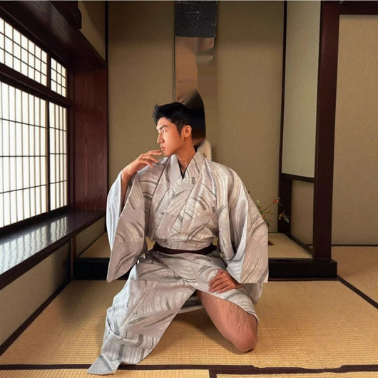 Kimono Formal Tradicional Japonés para Hombre - Image 24