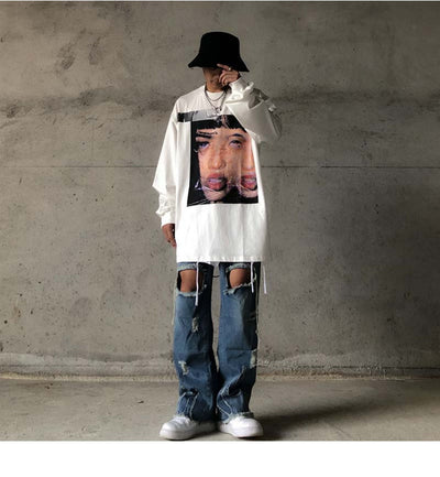 Camiseta Manga Larga Retrato Urbano para Hombre - Image 9