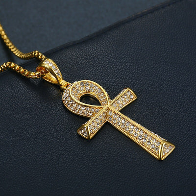 Dije Ankh Egipcio para Hombre con Cadena de Acero Inoxidable - Image 8