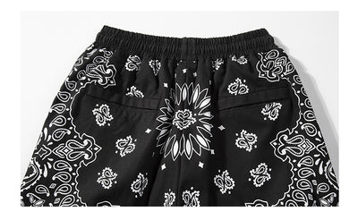 Shorts Hip-hop Militar con Empalmes y Corte Bajo para Hombre - Image 9