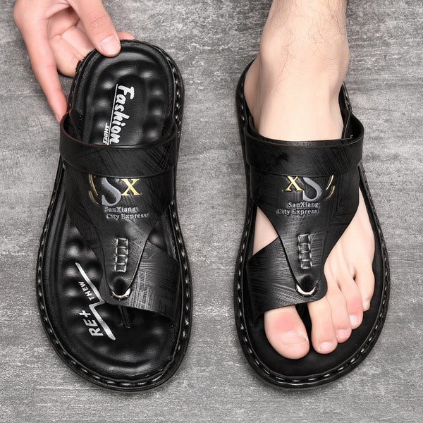 Sandalias Tipo Flip Flop para Hombre con Suela Blanda de Látex